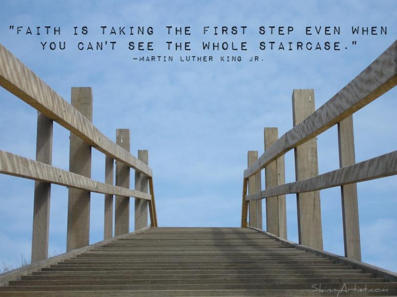 Taking the first step amid chaos