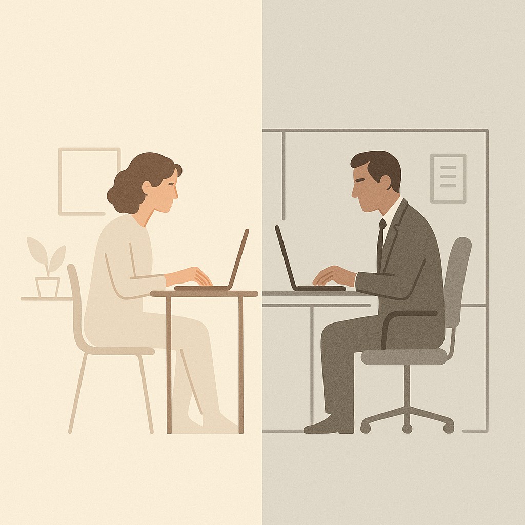 Remote and office workers trying to increase visibility at work while focused on tasks