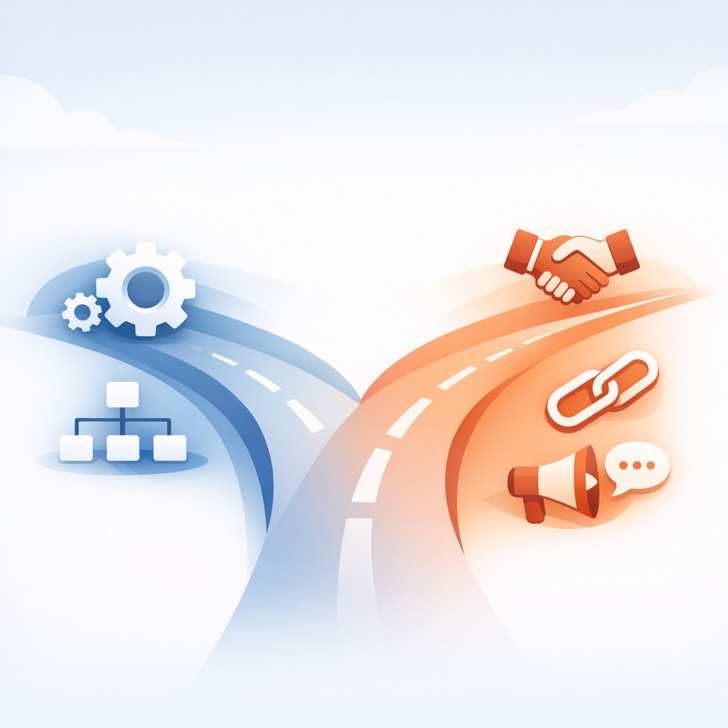Diagram illustrating how to diagnose seo bottlenecks when choosing between technical SEO fixes and authority-building efforts